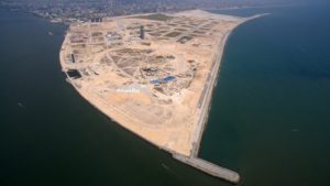 Eko Atlantic development are seen from the air Eko Atlantic development are seen from the air