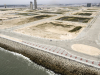 A view of the South Western edge of the Business district ending at the Great Wall of Lagos