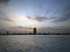 A view of the Alpha 1 Tower as seen from the Eko Pearl Pool
