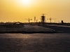 Looking Westward from Eko Boulevard, Afren Tower (centre) and the first of five Eko Pearl Towers (right), form the embryo of what is to become Eko Atlantic's bustling skyline