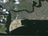 Eko Atlantic seen from the IKONOS satellite, January 2014