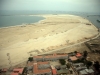 Aerial March 2011 land reclaimed from the sea