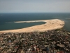 Aerial April 2012 land reclaimed from the sea