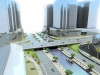Business District - waterway overpass