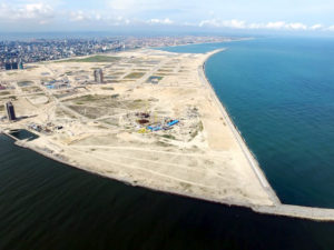 Eko Atlantic seen from the air